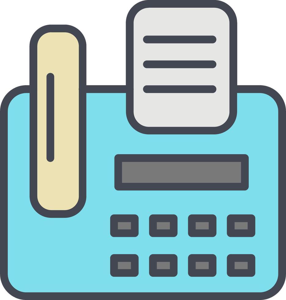 Fax Machine Vector Icon