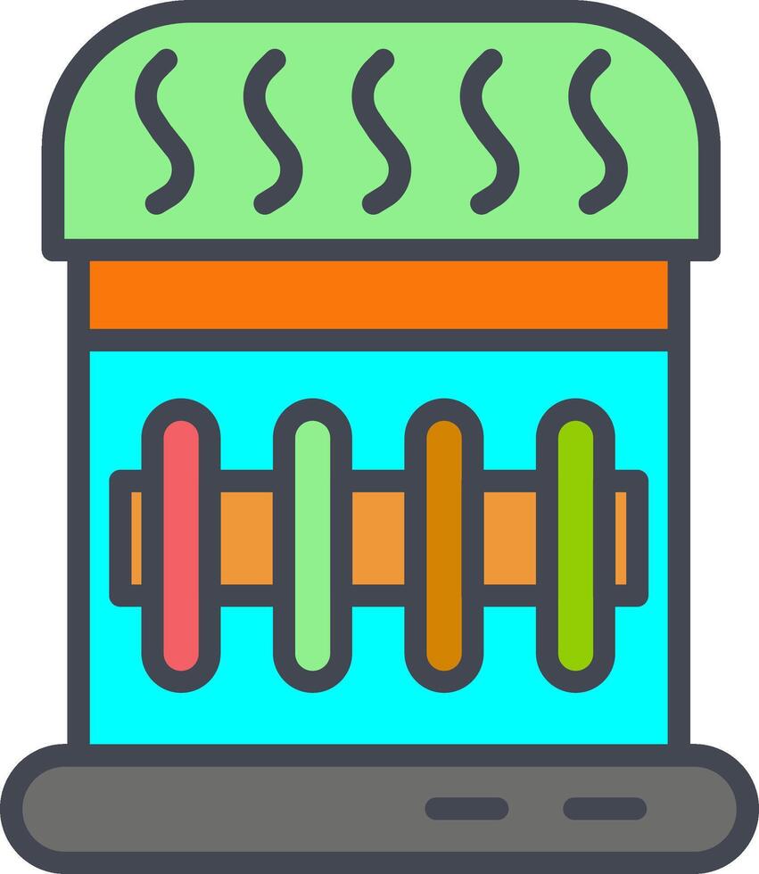 Gas Heater Vector Icon