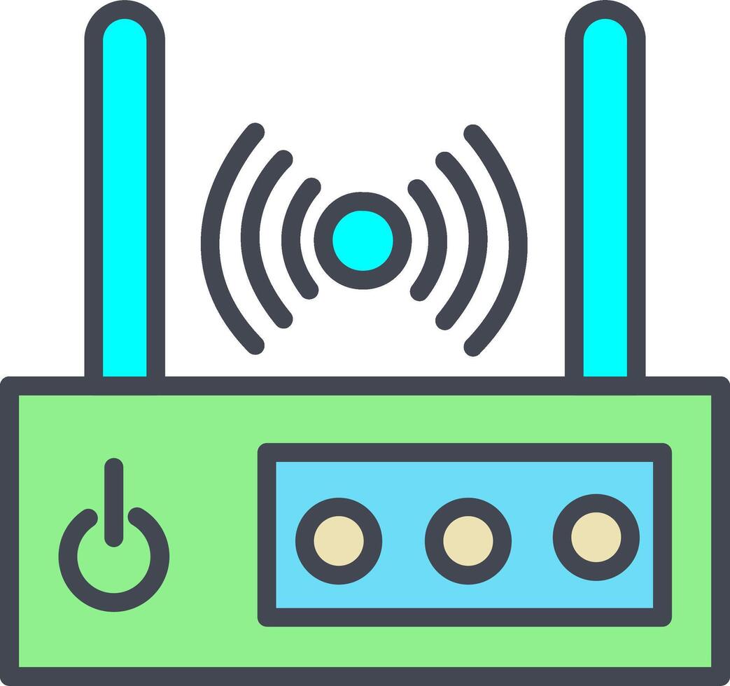 icono de vector de enrutador wifi