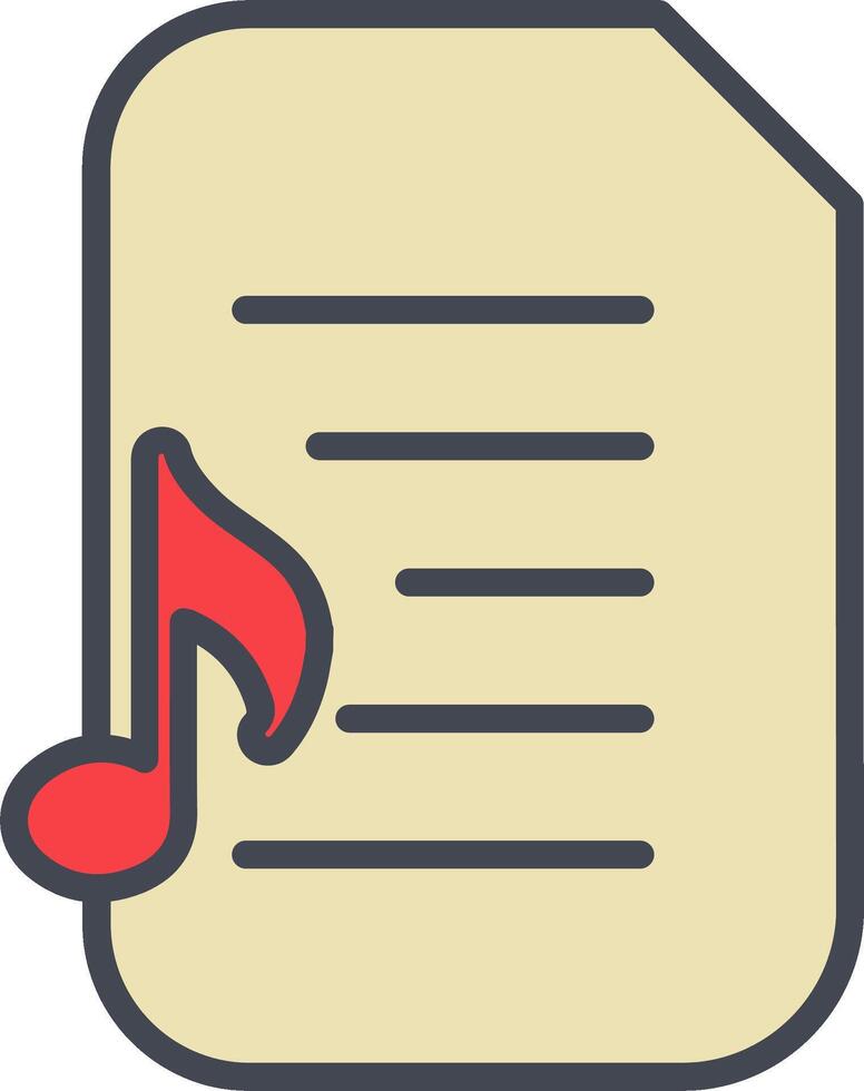 Audio Document Vector Icon