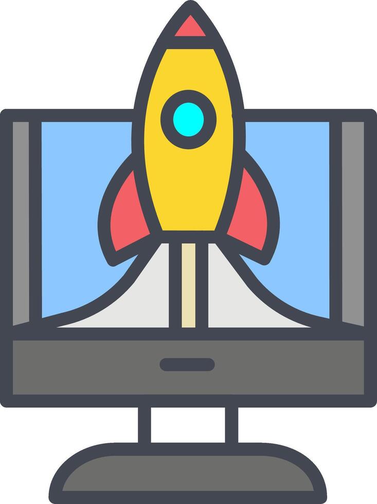 Business Launch Vector Icon