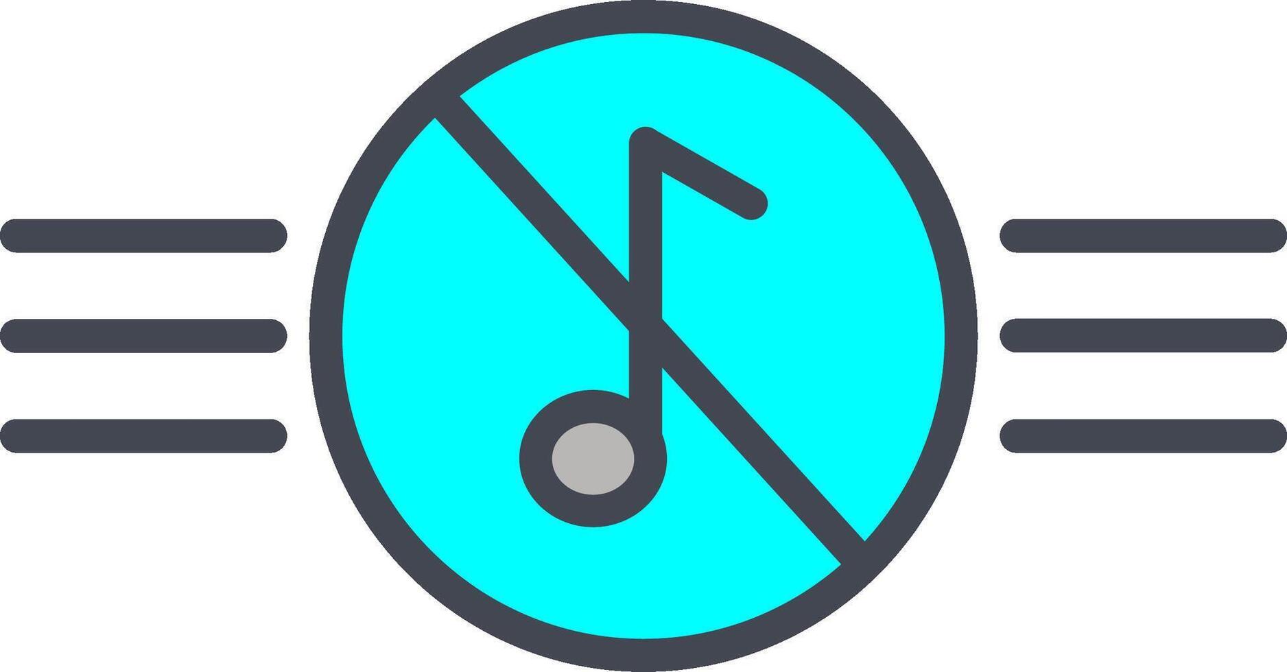 Music Disabled Vector Icon
