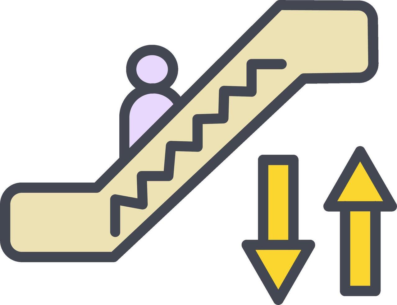 Escalator Vector Icon