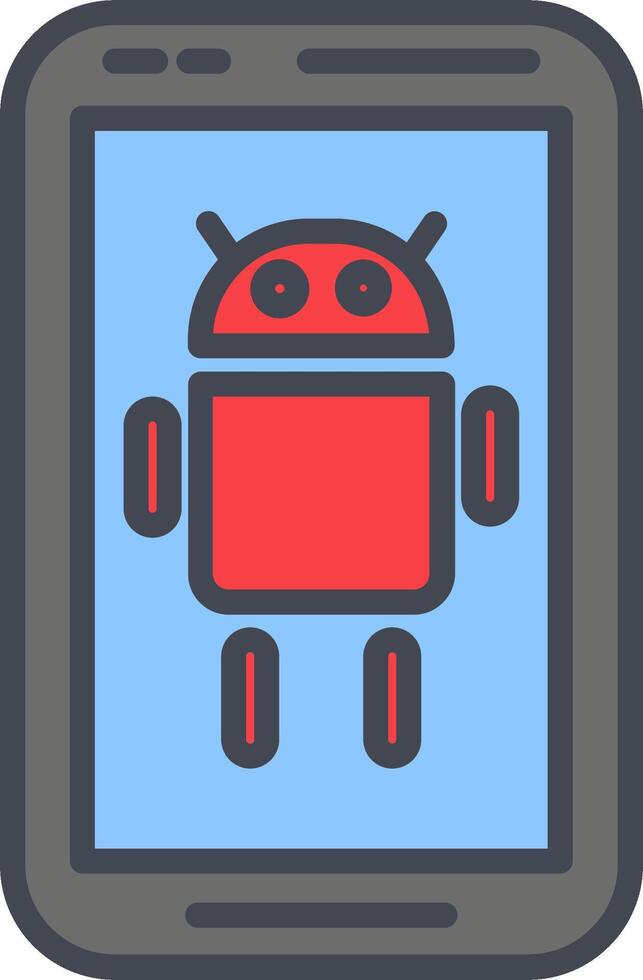 icono de vector de Android