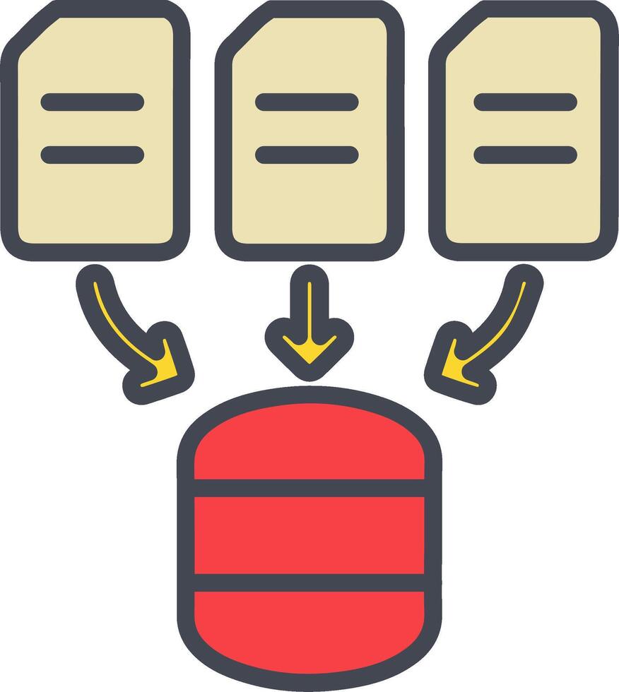 icono de vector de recopilación de datos