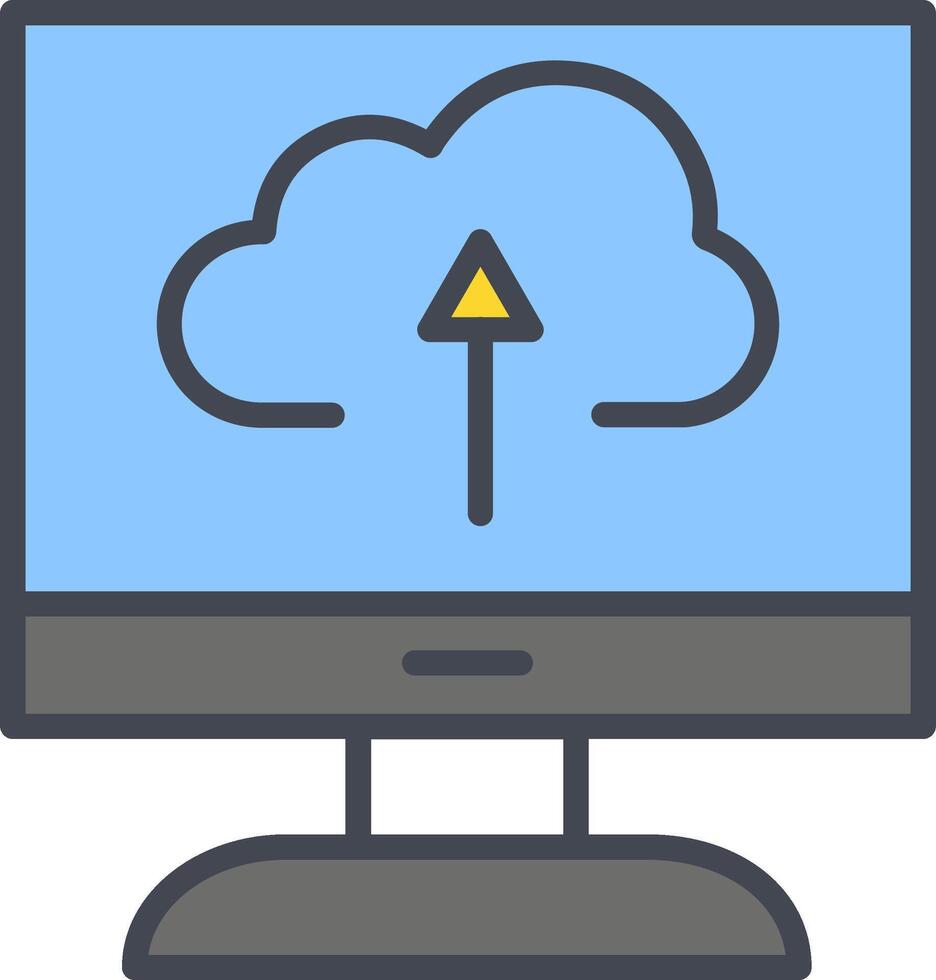 Cloud Backup Vector Icon
