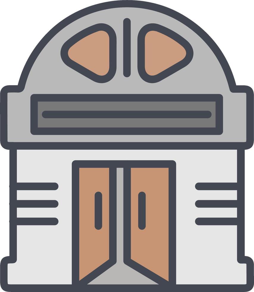 Building Cinema Vector Icon