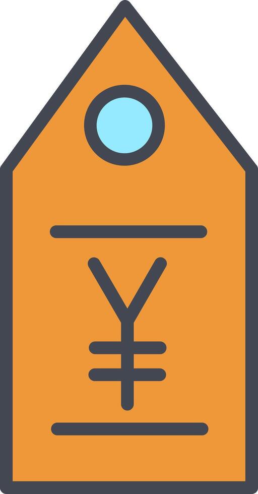 Yen Tag Vector Icon