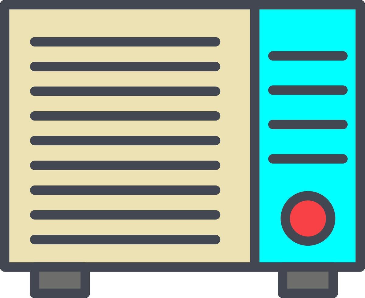 AC Window Unit Vector Icon