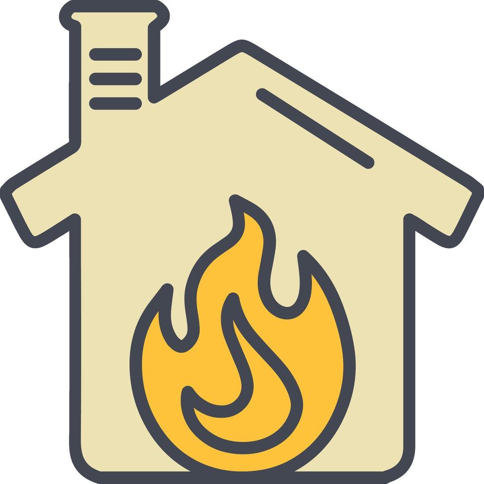 Housefire Vector Icon
