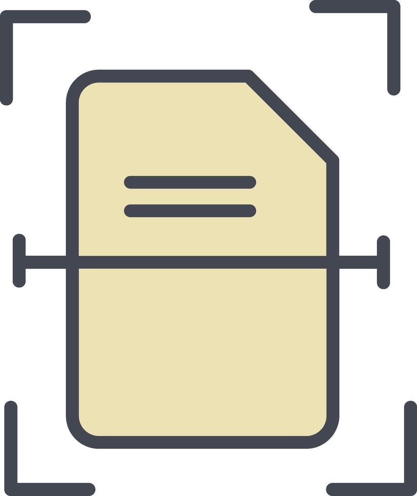 Scanning Document Vector Icon