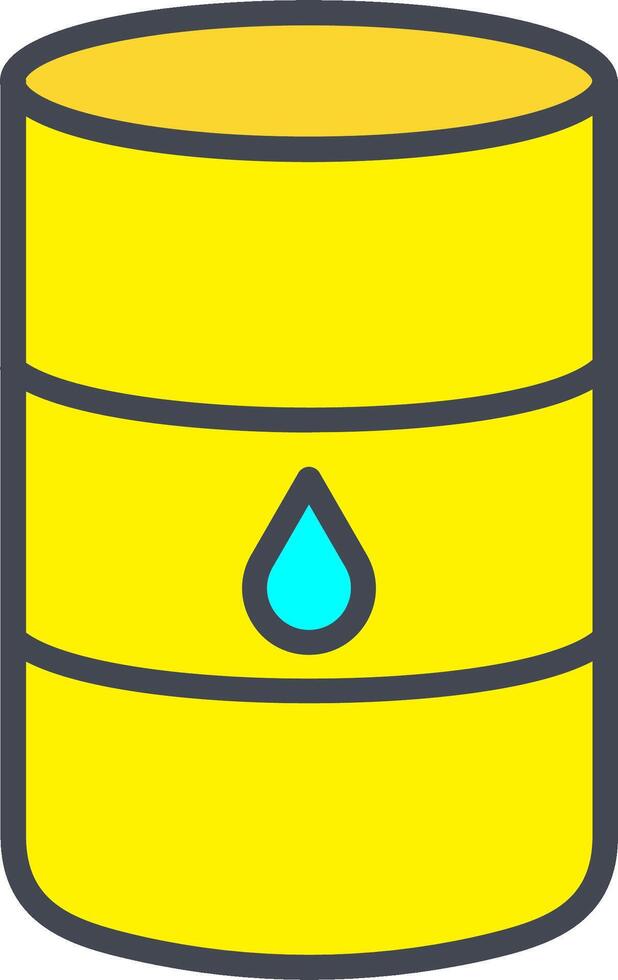 icono de vector de barril de petróleo