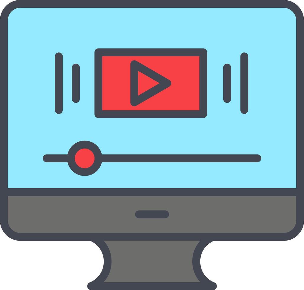 icono de vector de vídeo