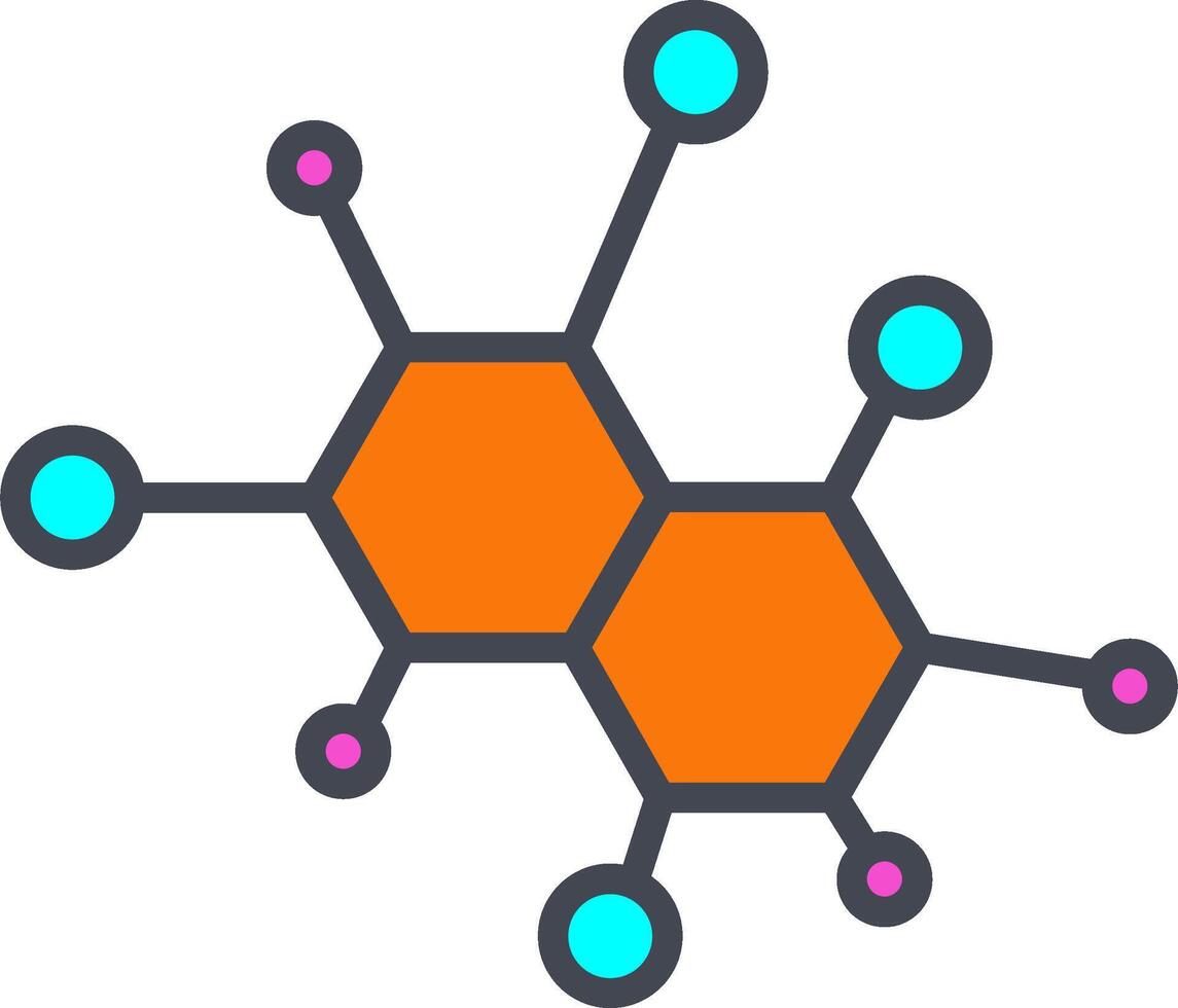 icono de vector de molécula