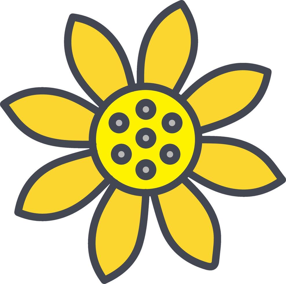 Sunflower Vector Icon