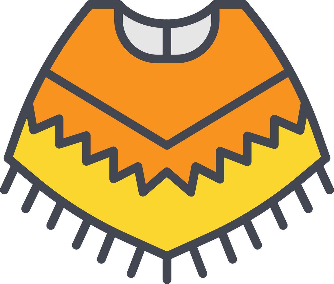 Poncho Vector Icon