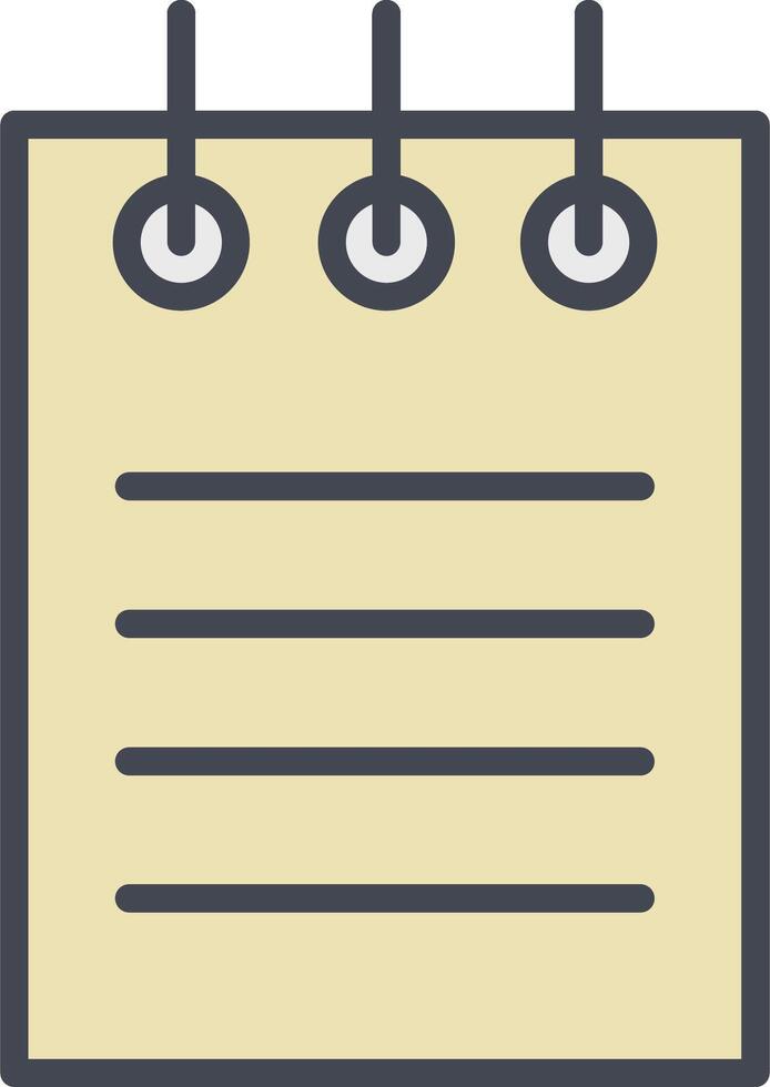 Notepad Vector Icon