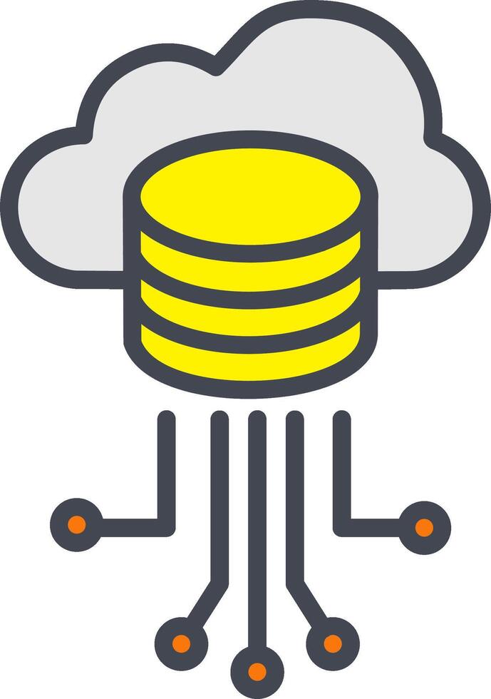 Storage Data Vector Icon