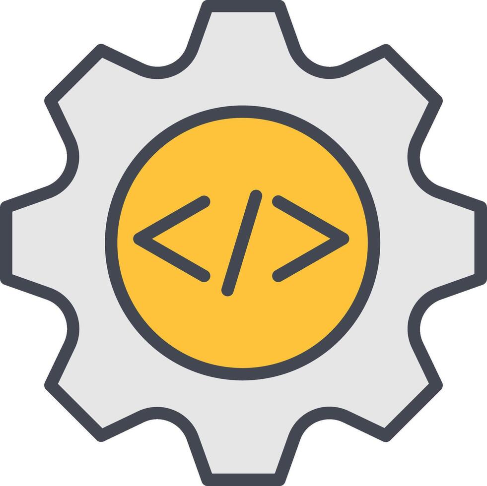Coding Gear Vector Icon
