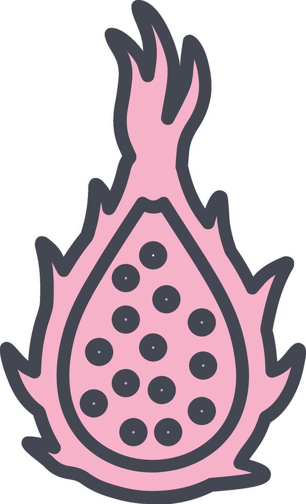 Dragon Fruit Vector Icon