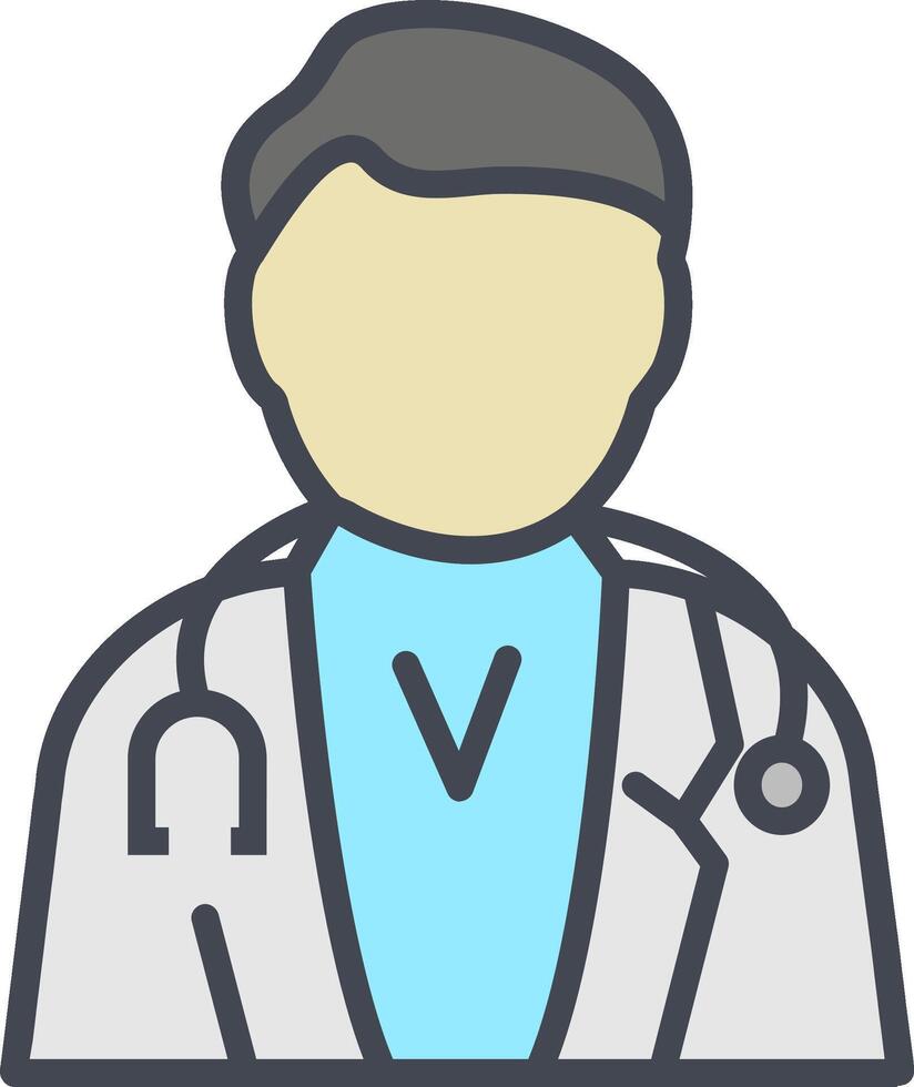 masculino médico vector icono