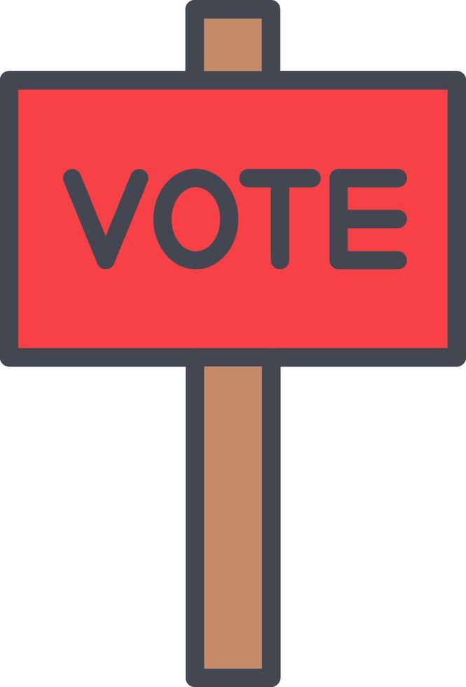 icono de vector de voto