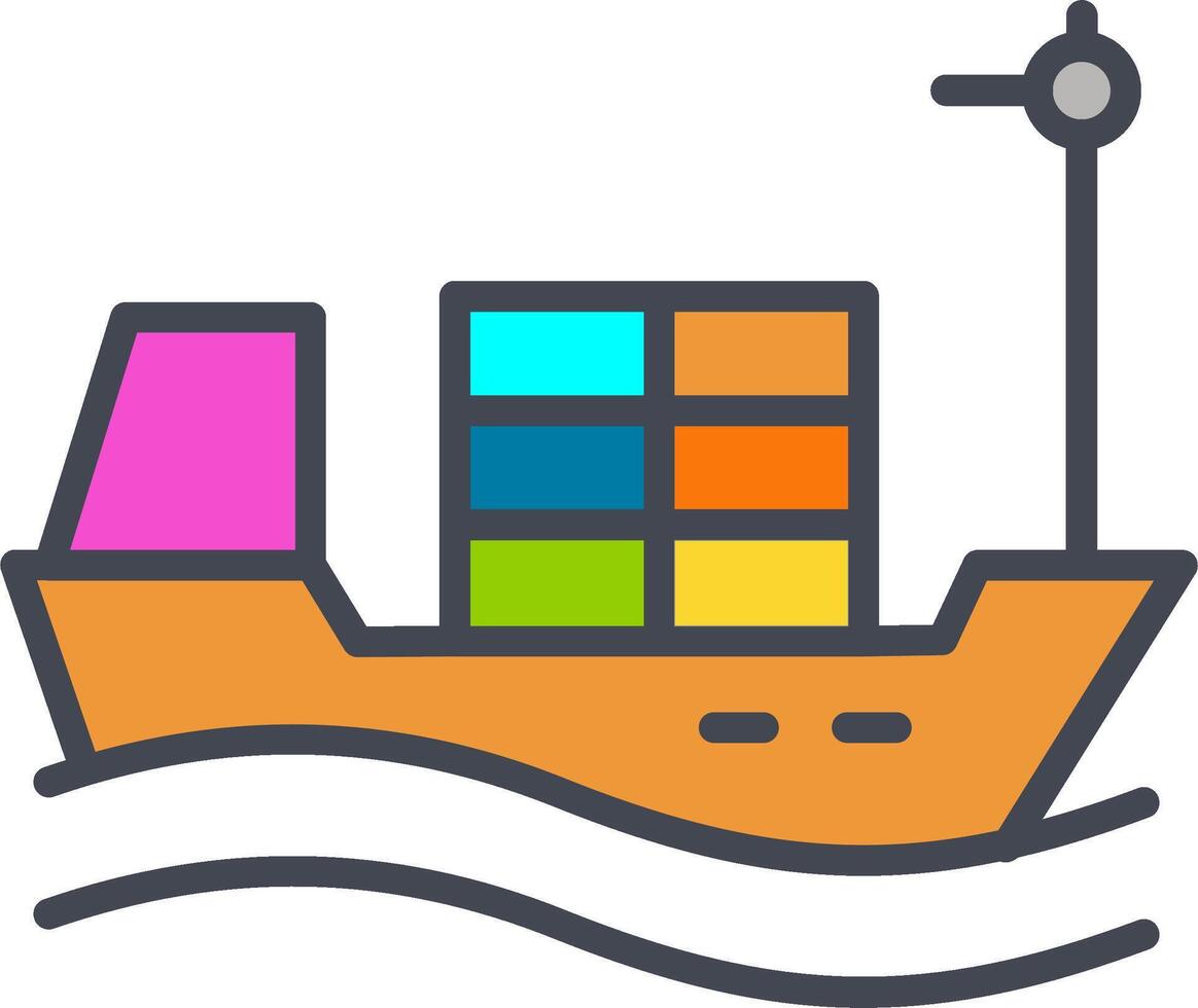 Cargo Ship I Vector Icon