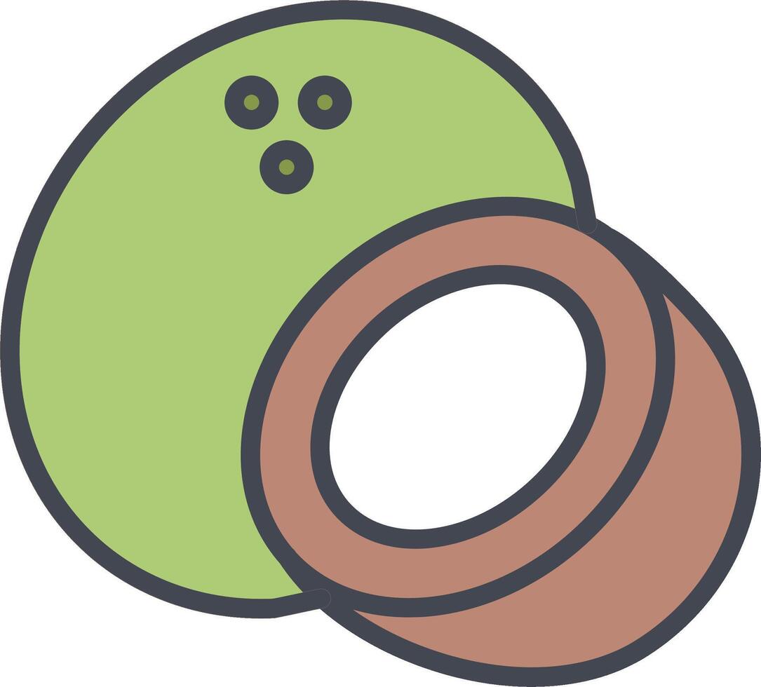 Coconut Vector Icon