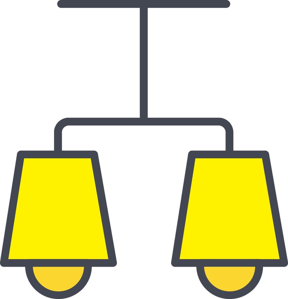 Lit Lamp Vector Icon