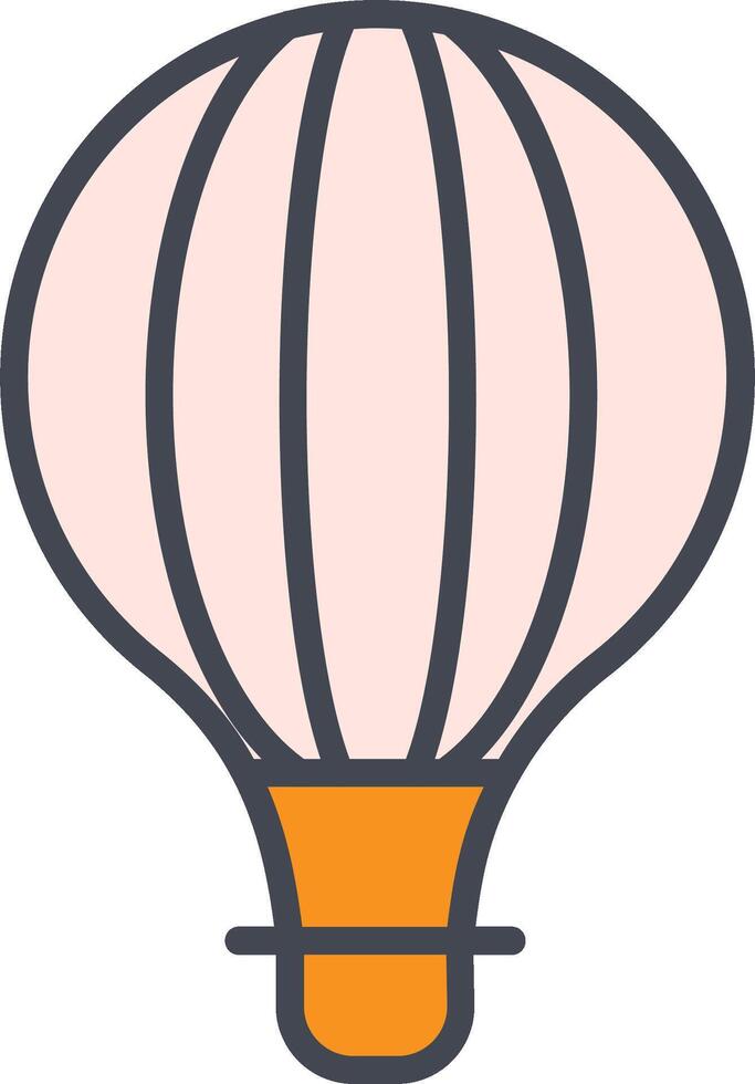 Hot Air Balloon Vector Icon