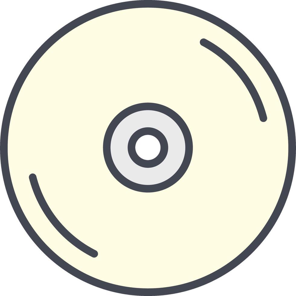 icono de vector de disco compacto
