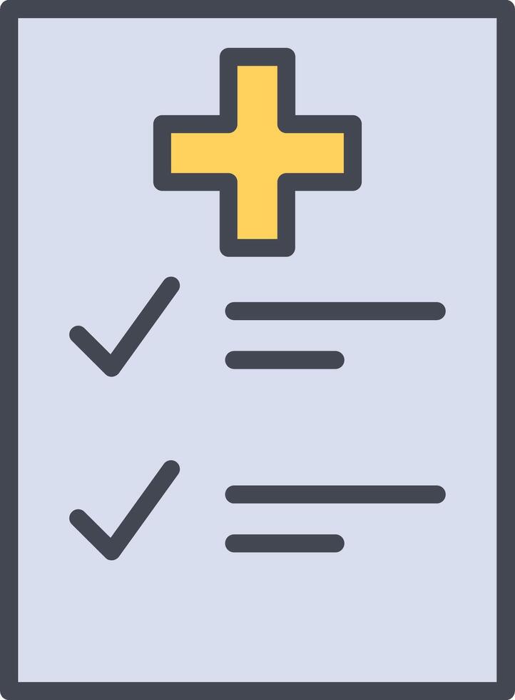 Medical Examination List Vector Icon