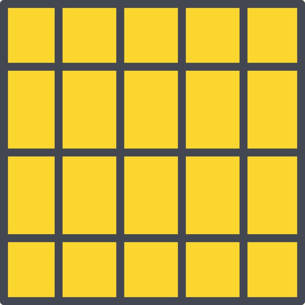Table of Rates Vector Icon