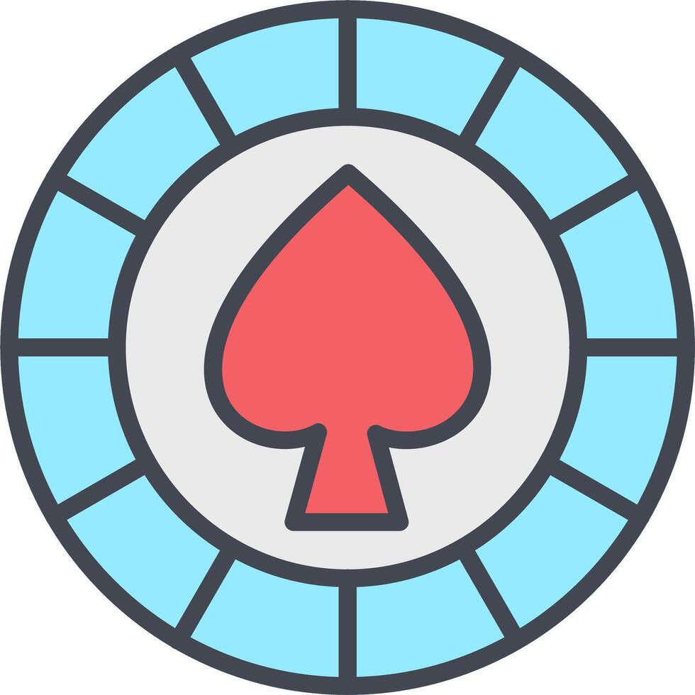 Spade Chip Vector Icon