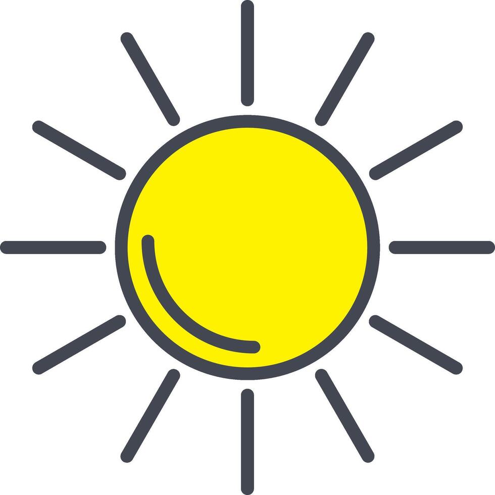 Sun II Vector Icon