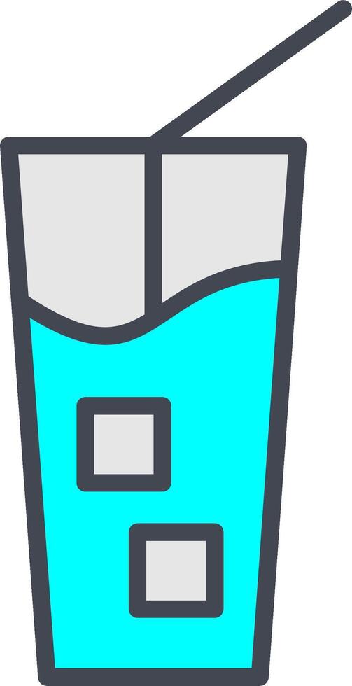 Iced Coffee Vector Icon