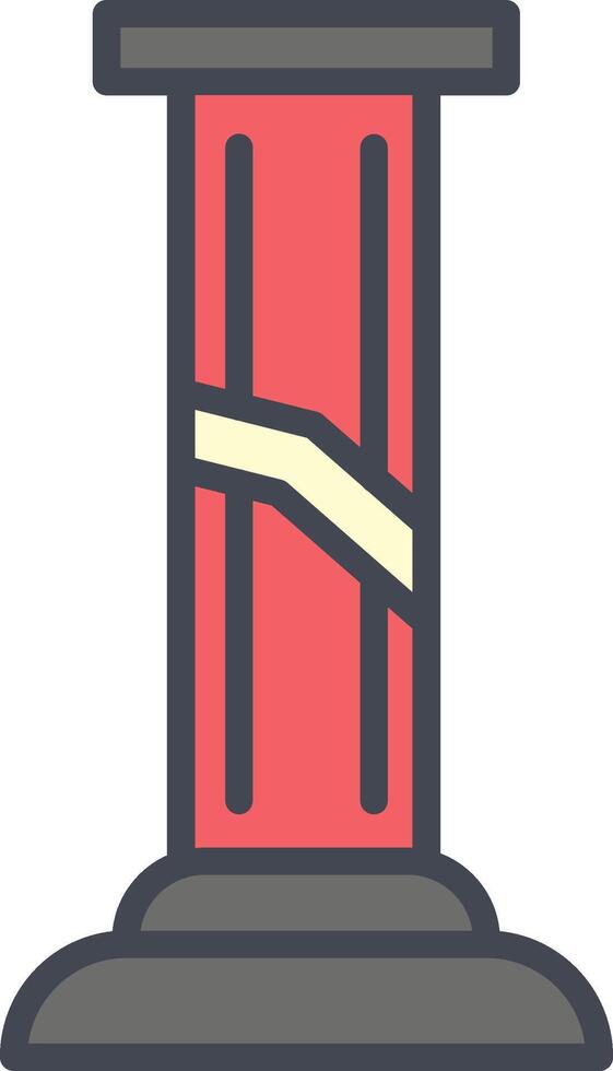 Broken Pillar Vector Icon