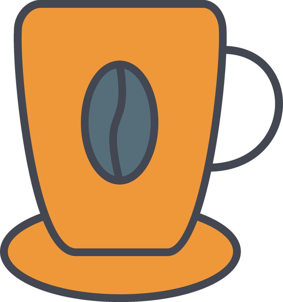 icono de vector de taza de café