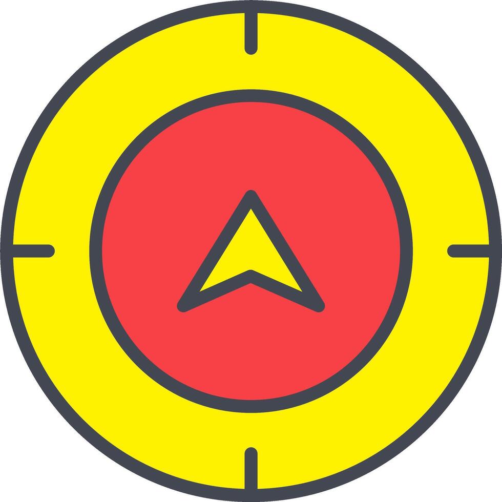 Directional Compass Vector Icon