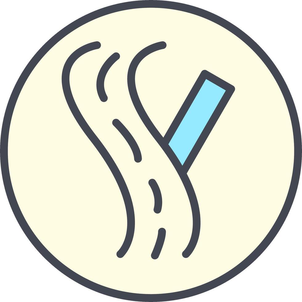Linked Road Sign Vector Icon