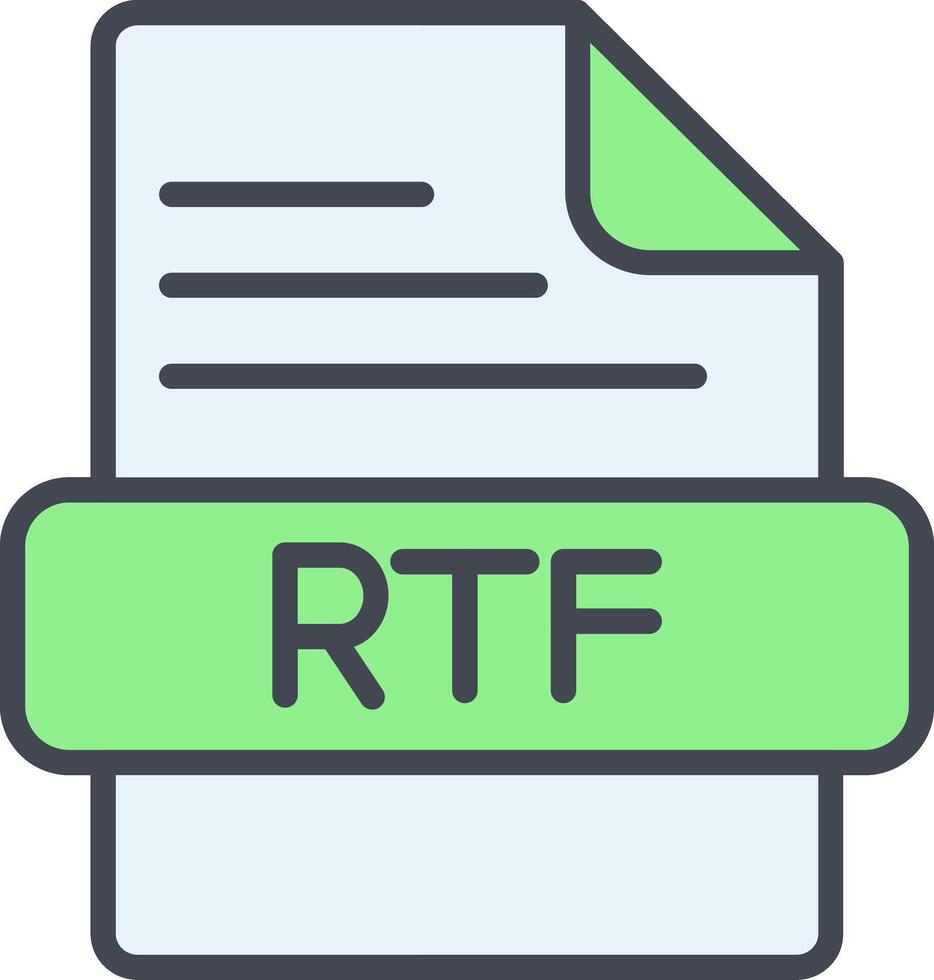 RTF Vector Icon
