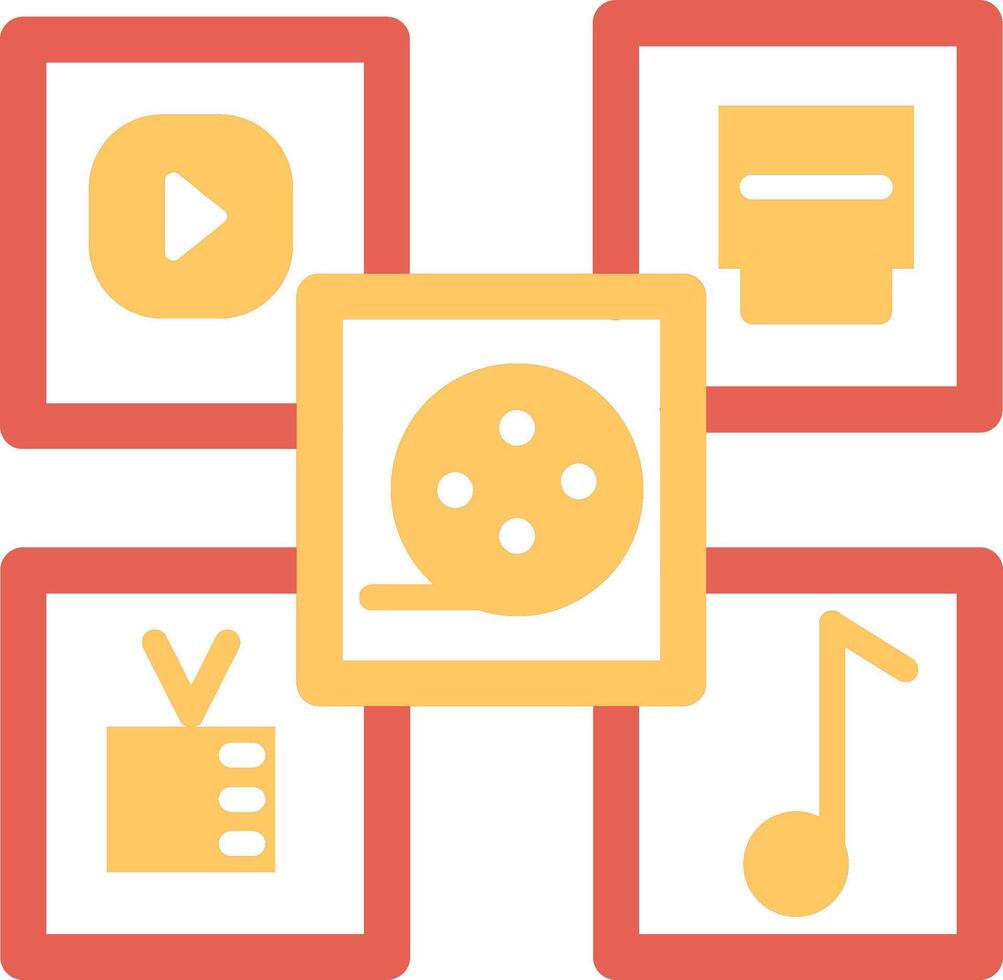 Multimedia Vector Icon