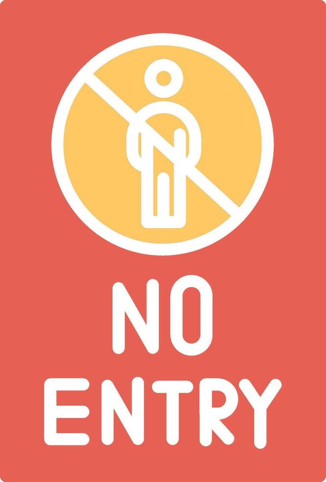 No Entry Sign Vector Icon