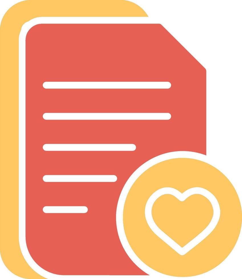 Favourite Document Vector Icon