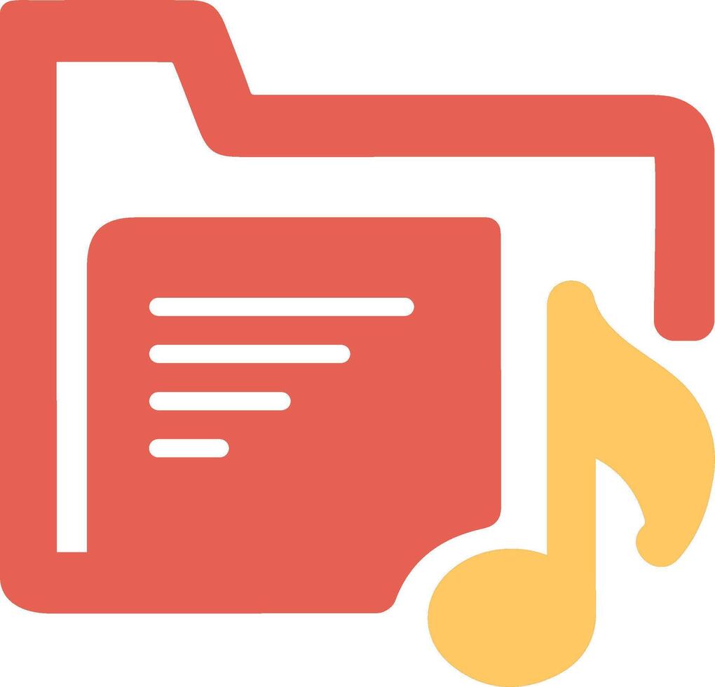 Music Folder Vector Icon