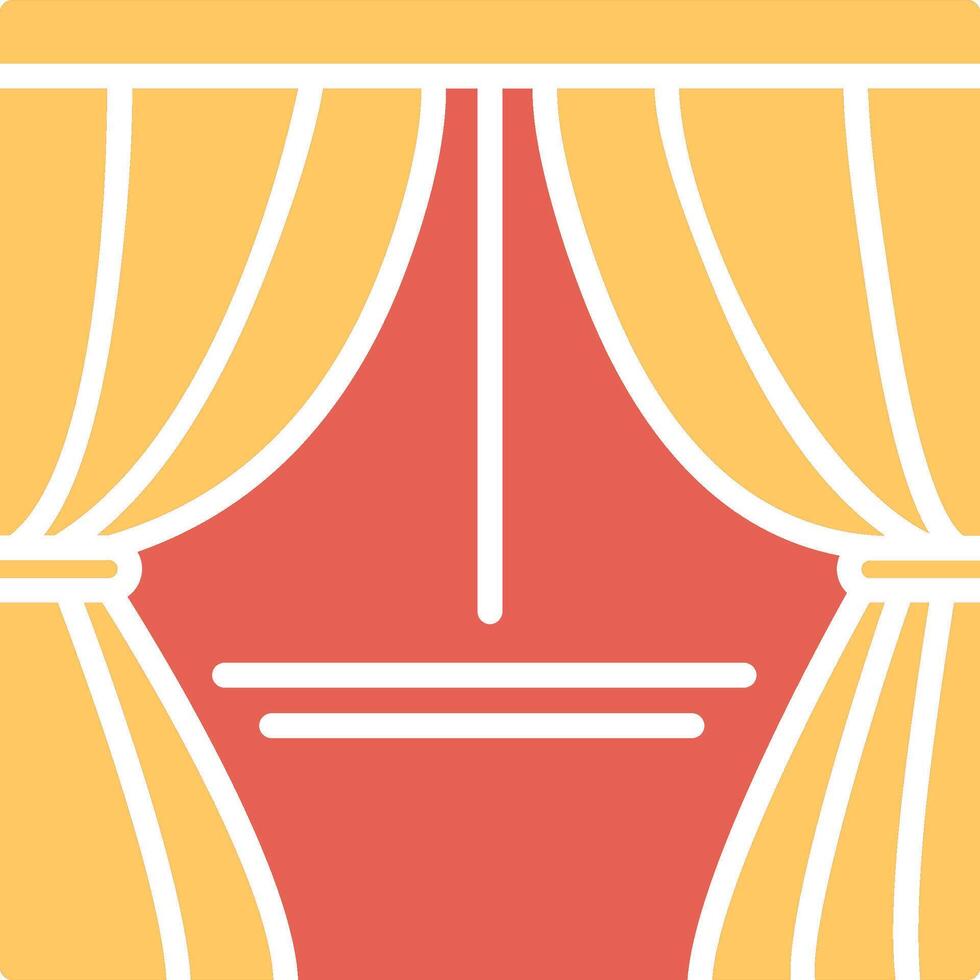 Curtains Vector Icon