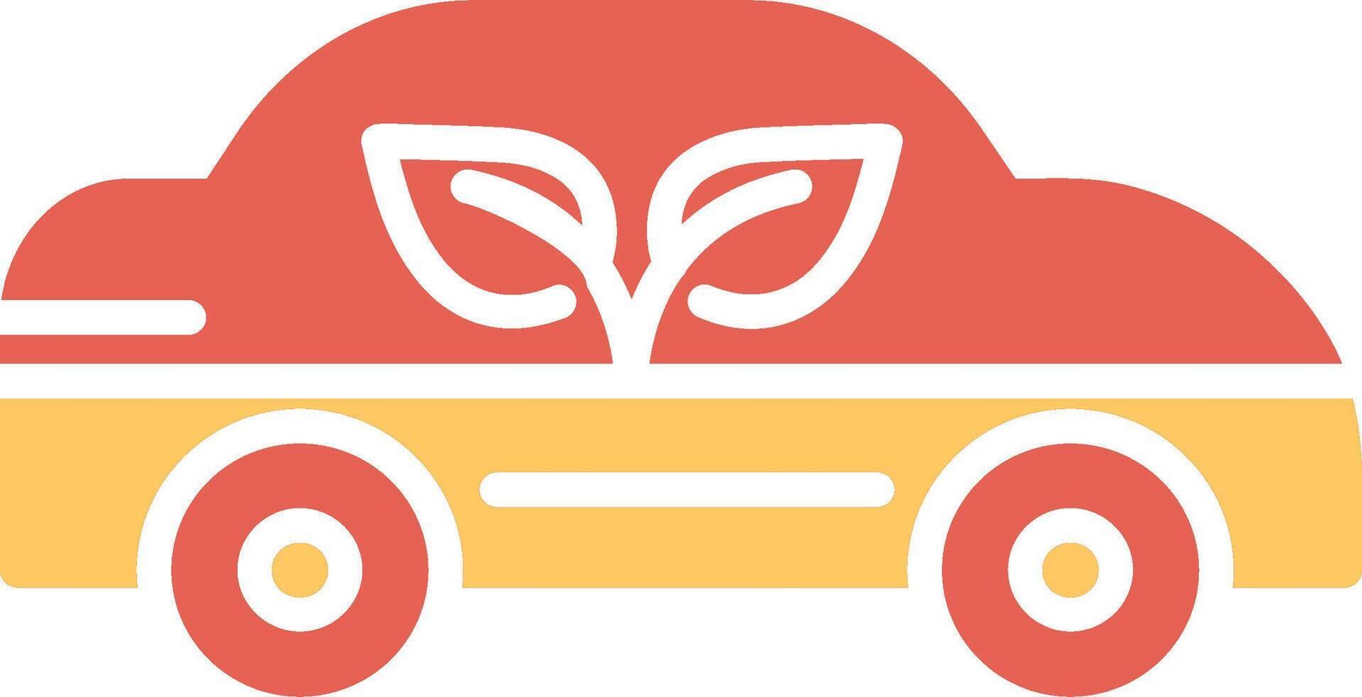 Ecology Car Vector Icon