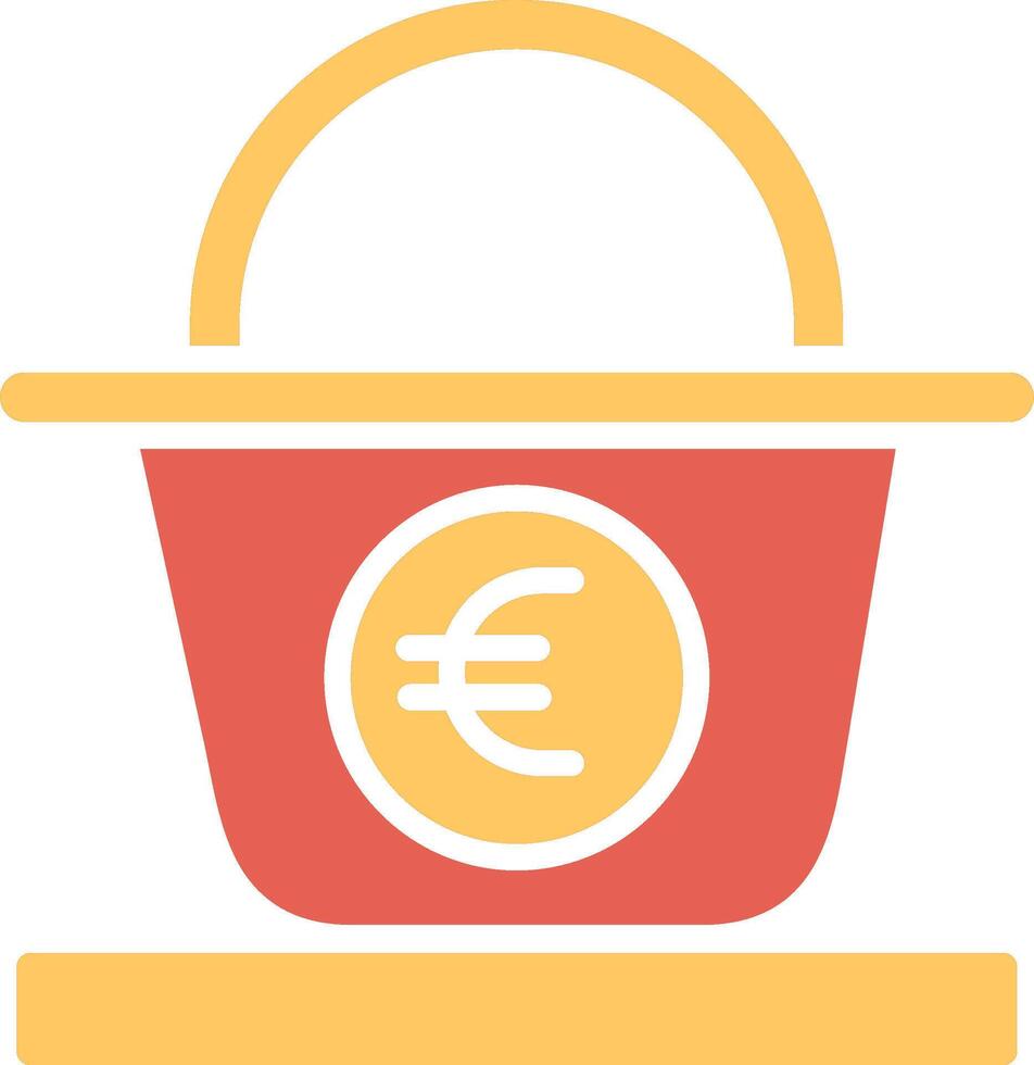 Euro Basket Vector Icon