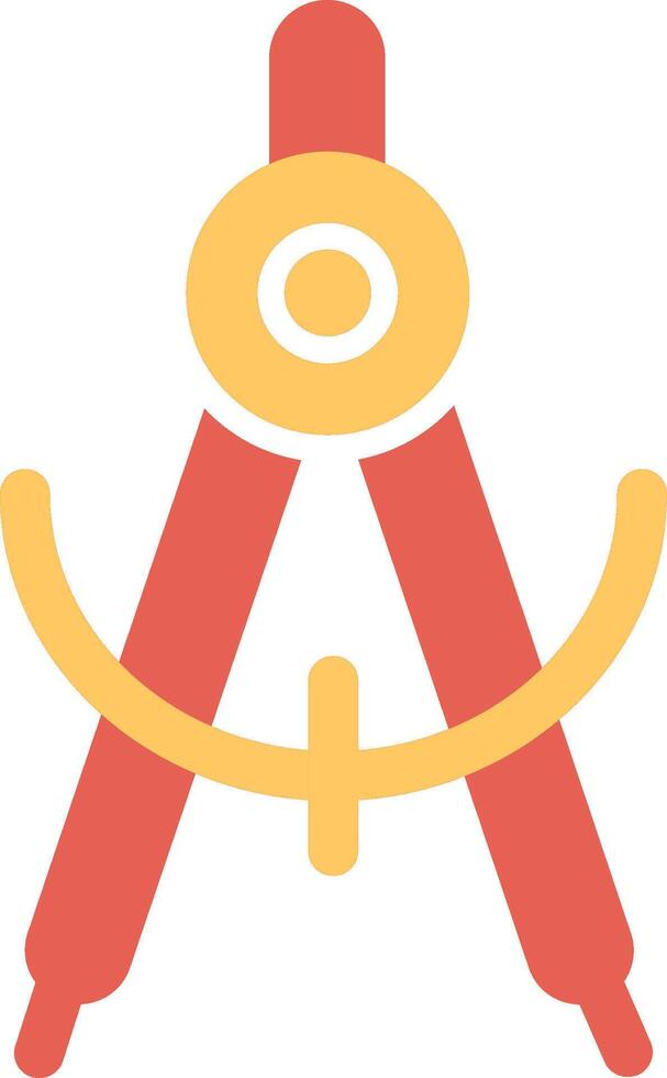 Geometrical Compass Vector Icon