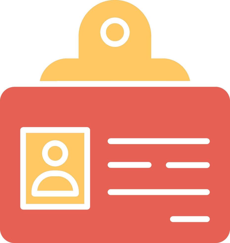 Identification Badge Vector Icon